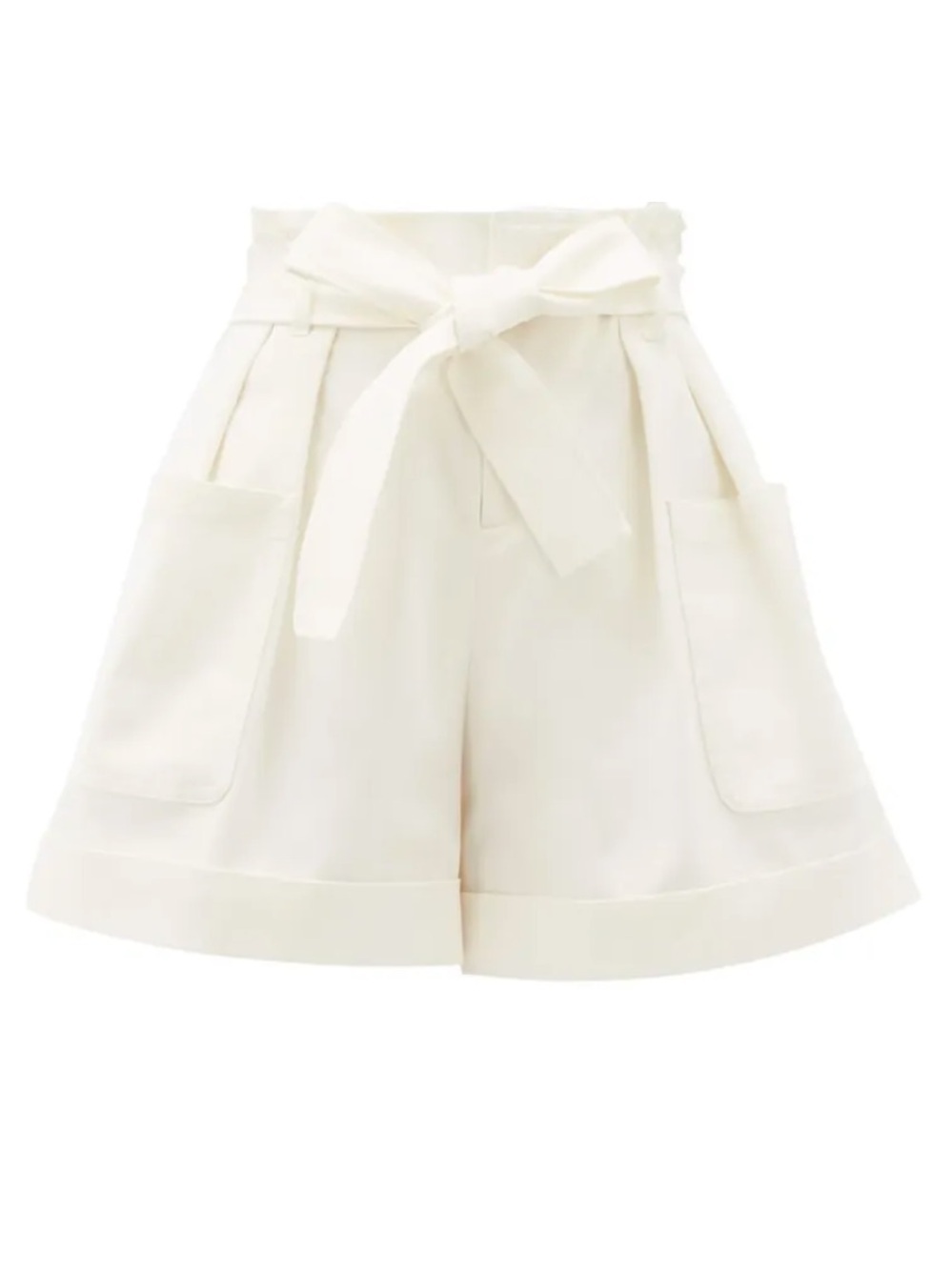 NWT RED Valentino Belted Paperbag Shorts White IT 40 / US 4- 6|  Retail $483 USD